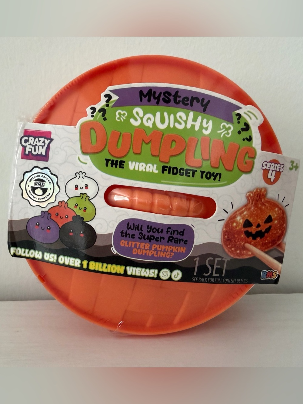 RMS Mystery 🎃 Glitter Pumpkin Edition Dumpling squishy fidget toy Halloween 👻